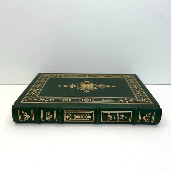 SIGNED A Bell for Adano by John Hersey Leather Patriotism Humanity. - Picture 7 of 14